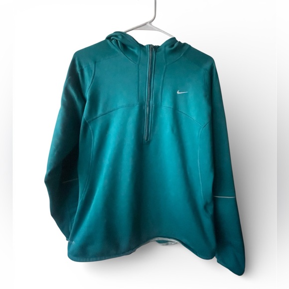Nike Tops - Nike Turquoise Half-Zip Hoodie